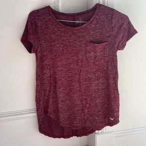 Hollister Maroon Flowy Top - Girls